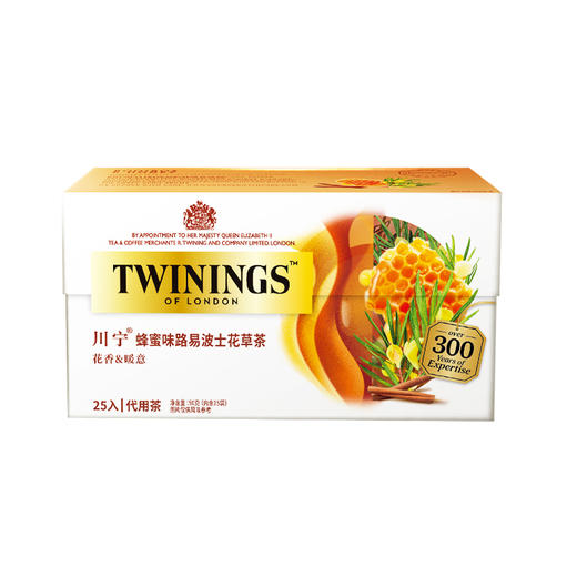 【森哥优选】川宁 2盒50袋 蜂蜜味路易波士花草茶 英国进口twinings 茶包英式奶茶专用茶叶茶粉 商品图0