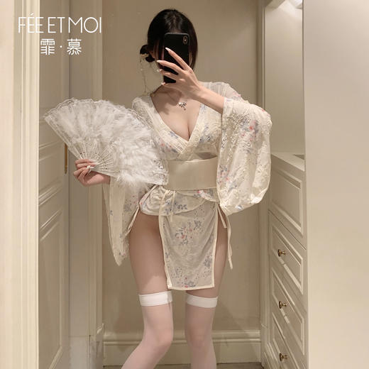 【情趣内衣】霏慕 和风美人の侧开诱情套装6604 商品图7