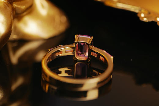 砚宝镶嵌专场｜1.14ct 紫色无烧蓝宝石 商品图2