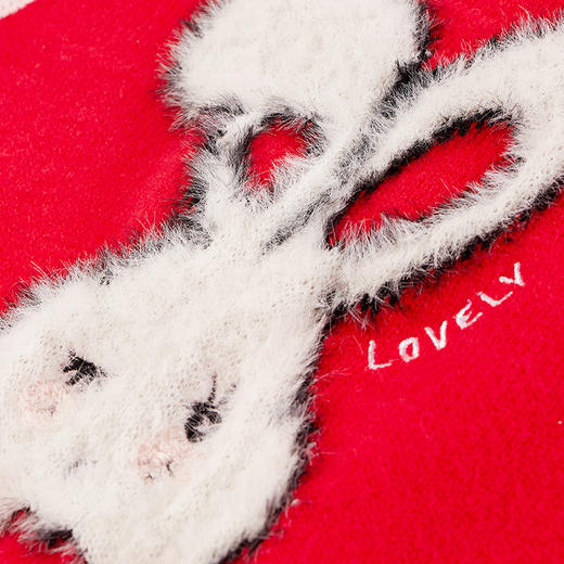 【辛巴娜娜】simbanana女童毛衣马甲春装新款小童洋气背心女孩卡通兔子针织马夹 商品图3