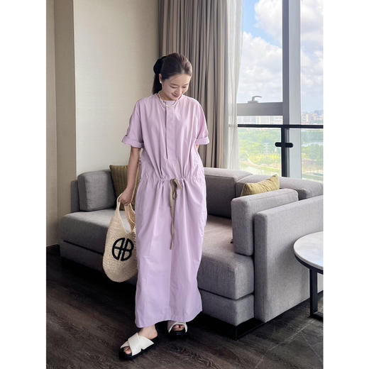 2507215    Lemair* 府绸棉 直筒连衣裙，褶子设计 商品图5