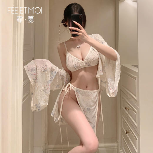 【情趣内衣】霏慕 和风美人の侧开诱情套装6604 商品图8