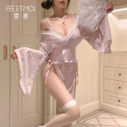 【情趣内衣】霏慕 和风美人の侧开诱情套装6604 商品图5