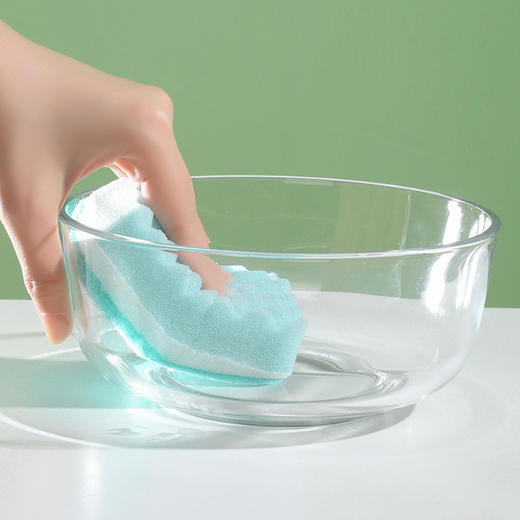 【批发】美丽雅波纹海绵百洁布二片装HC15890 商品图2