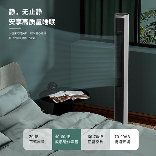 【美菱MPF-LC0452塔扇遥控款】大广角送风 柔风低噪 商品图0