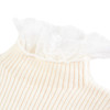 【辛巴娜娜】simbanana女童秋冬新款宝宝蕾丝花边领口基础百搭打底针织衫 商品缩略图3