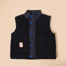 【辛巴娜娜】simbanana【大童】男童羊羔绒马甲新款秋冬小宝宝儿童坎肩外套背心外穿洋气