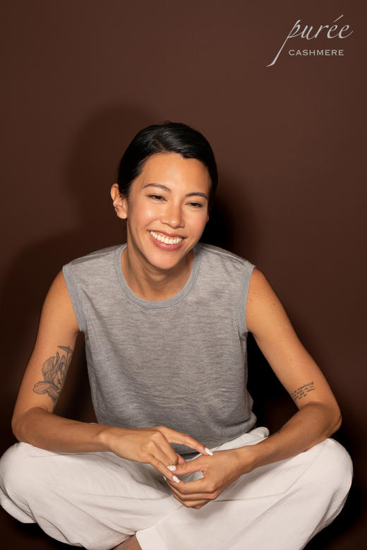 #1979/1981「PETITE SET」 100% WORSTED CASHMERE 精纺羊绒小套装-小开衫和背心 商品图6