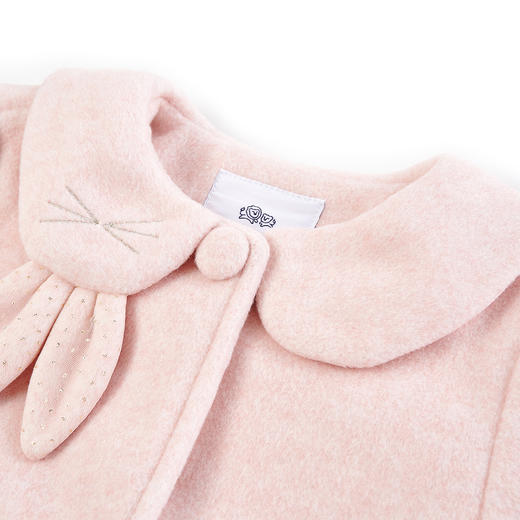 【辛巴娜娜】simbanana春秋女童毛呢子大衣女宝宝小童洋气休闲外套 商品图3