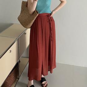 （合作款）凉爽透气高腰文艺飘飘裙