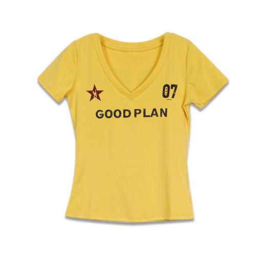 荒诞V领美式正肩T恤门店同款纪念日百货163595934 商品图4