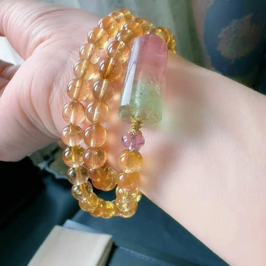 7.4mm碧玺手链 商品图1