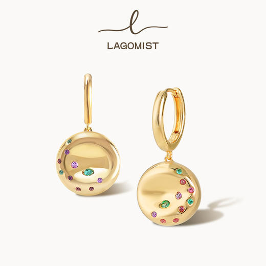 【LAGOMIST】早餐系列 | 金/银砂糖贝果耳环 商品图0