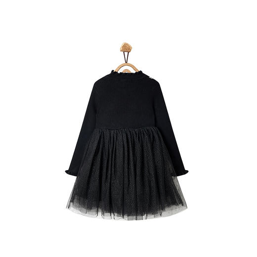 【辛巴娜娜】simbanana【大童】女童针织连衣裙冬季新款女宝宝气质公主裙毛衣裙篷篷裙 商品图1