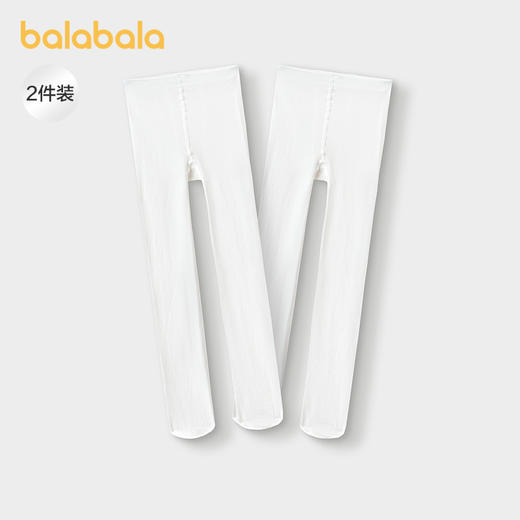 【商场同款】巴拉巴拉女童连裤袜秋新品儿童打底袜舞蹈袜子两条装 商品图0