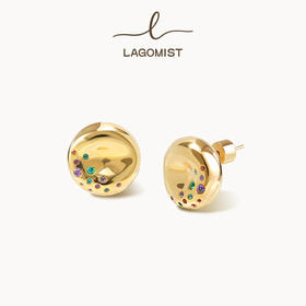 【LAGOMIST】早餐系列 | 金/银砂糖贝果耳钉