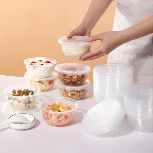 【批发】美丽雅方便餐盒360ML圆型餐盒(12个入) 商品图3