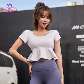 【清仓打包促】慕柏郦瑜伽服女运动女跑步服上衣1368