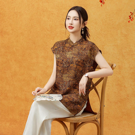 新中式时尚，复古盘扣上衣LJX-BYC3161 商品图2