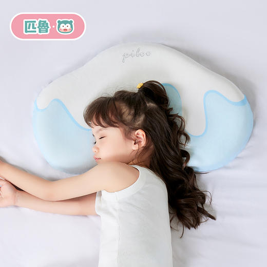 匹鲁儿童枕头四季通用可拆洗1一16岁宝宝护颈枕婴儿云朵硅胶枕  XHR 商品图3