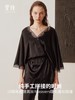 里性 LIVARY MIO 暗影 真丝蕾丝拼接系带睡袍睡裤可外穿家居服套装 商品缩略图3