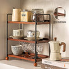 摩登主妇实木杯架杯子收纳置物架中古风轻奢咖啡杯水杯餐桌整理架 商品缩略图2
