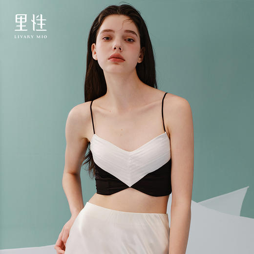 里性 LIVARY MIO 清波 Wave 真丝背心绗缝可外穿胸衣美背文胸 商品图0