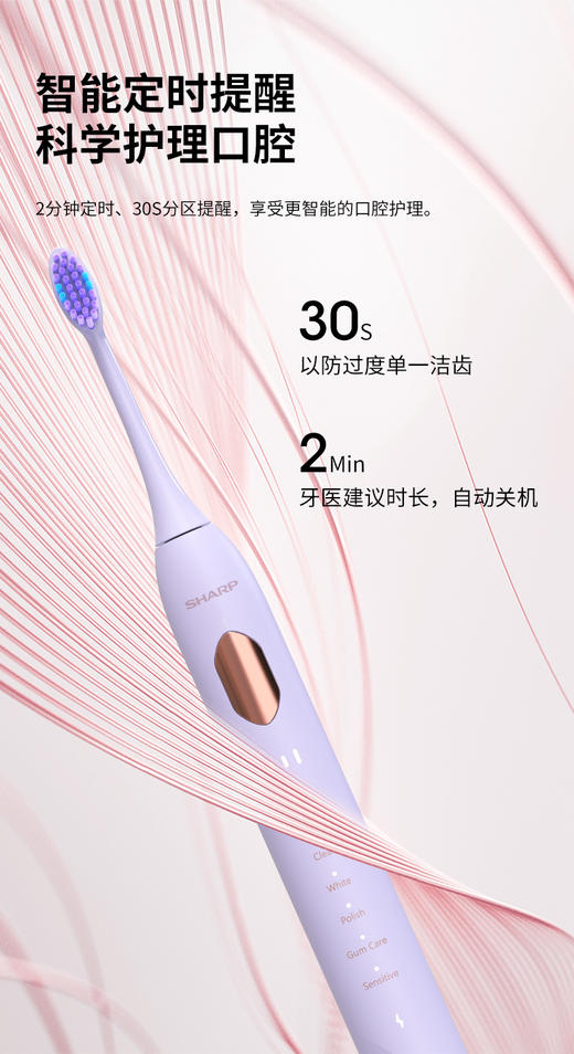 夏普声波电动牙刷DO-ND68C-PB 商品图10