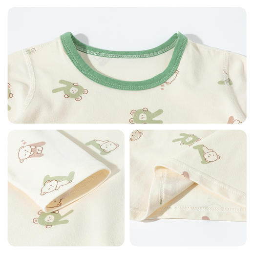 贝贝怡男童家居服分体套装春秋新款婴幼儿男宝宝内着服打底衫睡衣两件套ZB3ET009 商品图9