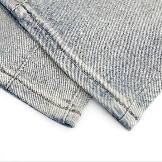 【新品上新】HX 夏季水洗微喇牛仔长裤微宽松C201520037101 商品图7