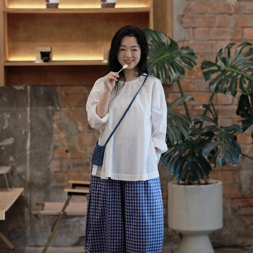 黄阿福｜匹马棉白色衬衫 商品图2