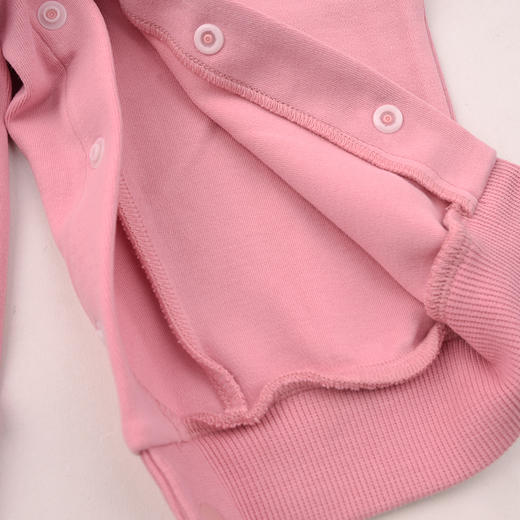 棉果果秋季新品女童蔷薇粉套头连体衣M322727225416 商品图6