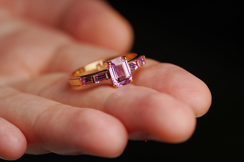 砚宝镶嵌专场｜1.14ct 紫色无烧蓝宝石