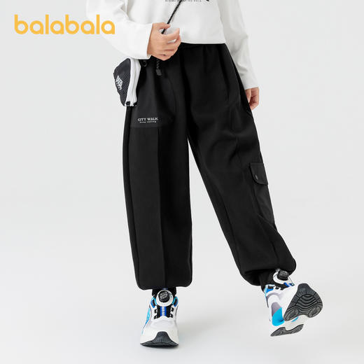 巴拉巴拉男童长裤儿童工装裤秋装束脚裤百搭休闲洋气潮酷印花时尚 商品图1