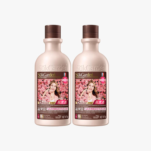 SukGarden蔬果园乌木玫瑰精油香氛洗衣液（快洗专用）-1kg*2瓶 商品图0
