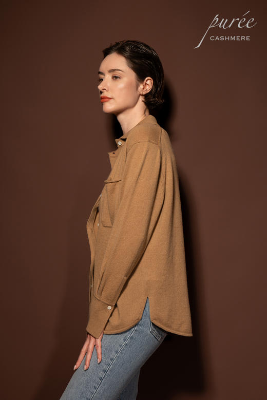#1968「CASHMERE LONG SHIRT」 100% CASHMERE 羊绒长衬衫 商品图5