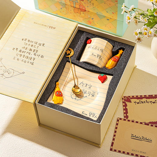 摩登主妇星星人马克杯生日礼物送闺蜜礼盒陶瓷杯子咖啡杯家用水杯 商品图1