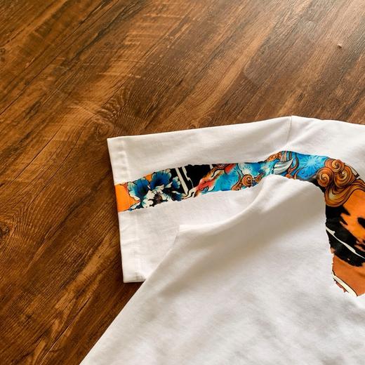 D071111春夏男款复古后背海鸥logo胶印大M短袖T恤 商品图11