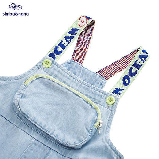【辛巴娜娜】simbanana商场同款夏季新款男童宝宝软牛仔背带裤 商品图2