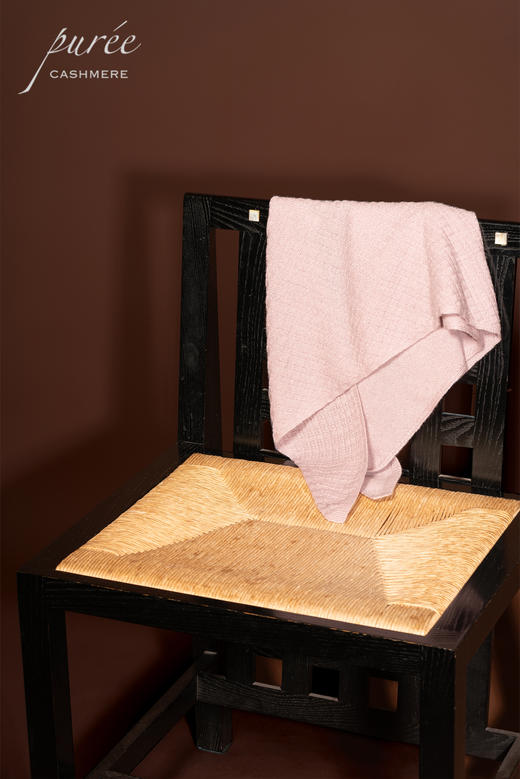 #1951 「CASHMERE BANDANA」 100% CASHMERE  羊绒华夫格三角巾 商品图9