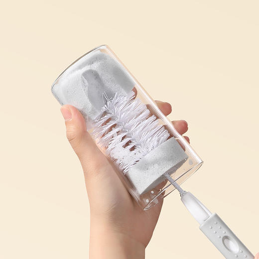 【批发】美丽雅长柄杯刷奶瓶刷洗杯子神器茶水杯海绵清洁刷 1把 商品图3