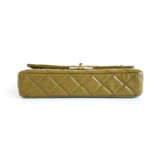 【95新】CHANEL香奈儿AS4199 B13116 NO20023A绿色CF手卷包手拿包女士现售价：17500！270625AI11 商品图4