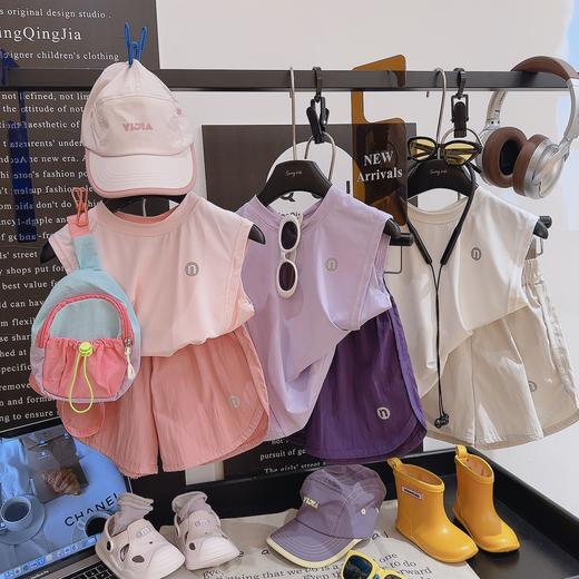 【59元2套！3-7天发货】2025夏季儿童韩版冰感防晒速干休闲运动套装 商品图1