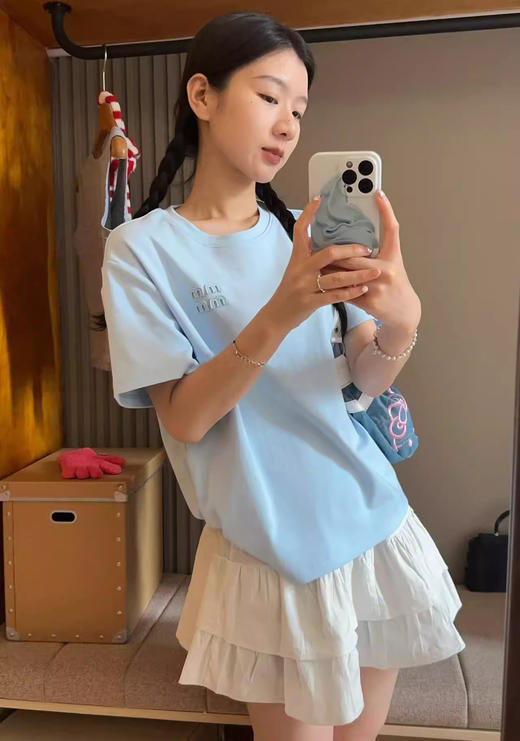 新疆棉MM字母精简短袖T恤 商品图12