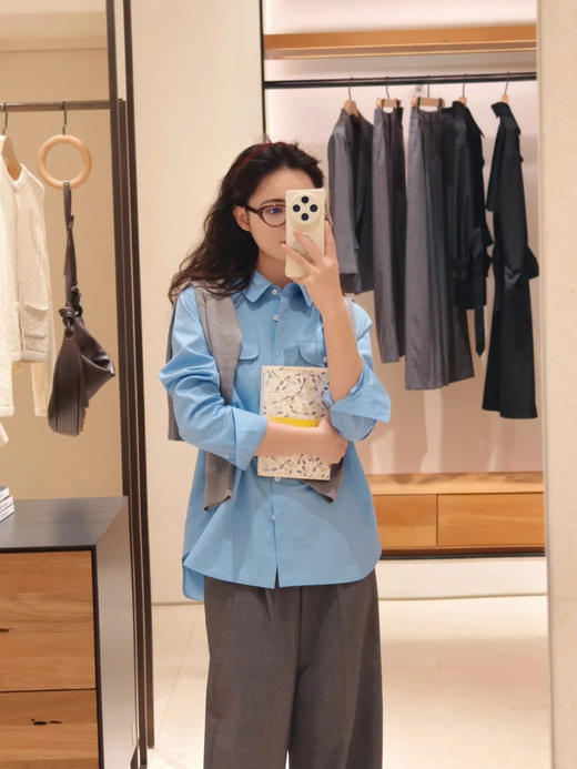 【高品质私服】【IC全棉府绸长袖衬衫】柔滑洁净，亲肤舒适，质朴雅韵，手感柔软舒适G1310-CC【无标出货 介意慎拍】 商品图6