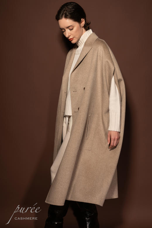 #0202 「MAXI CAPE」100% CASHMERE 两面穿斗篷 商品图4