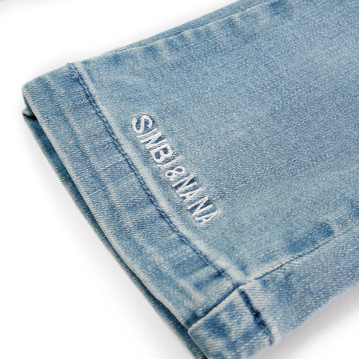 【辛巴娜娜】simbanana春秋装新款女童小宝宝复古微喇叭牛仔长裤 商品图3