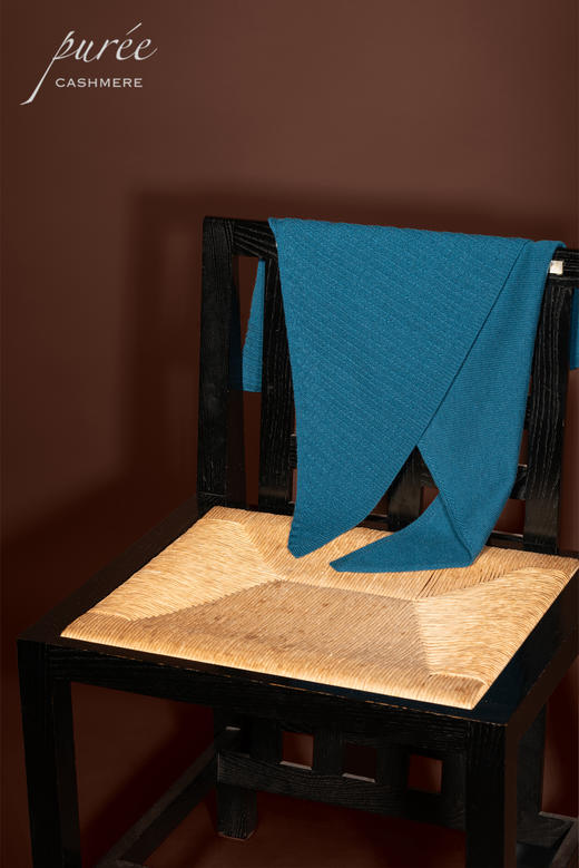 #1951 「CASHMERE BANDANA」 100% CASHMERE  羊绒华夫格三角巾 商品图13