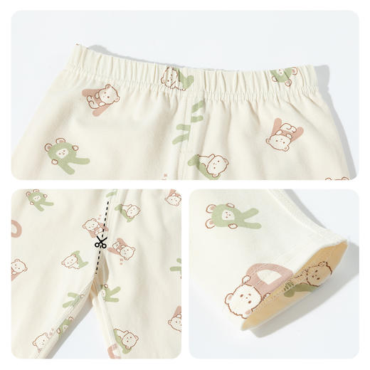 贝贝怡男童家居服分体套装春秋新款婴幼儿男宝宝内着服打底衫睡衣两件套ZB3ET009 商品图11