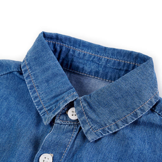 【辛巴娜娜】simbanana儿童牛仔衬衣春秋款男童宝宝上衣新款童装休闲潮 商品图3